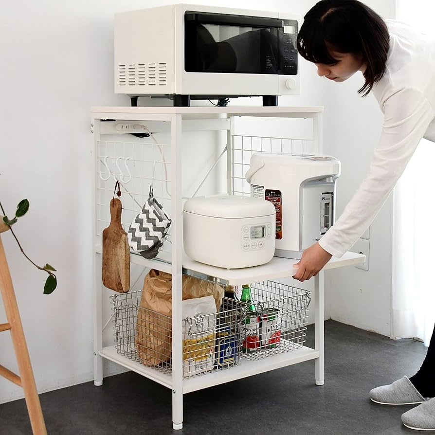 Amazon｜山善(YAMAZEN) レンジラック 【全体耐荷重70kg】 幅56×奥行