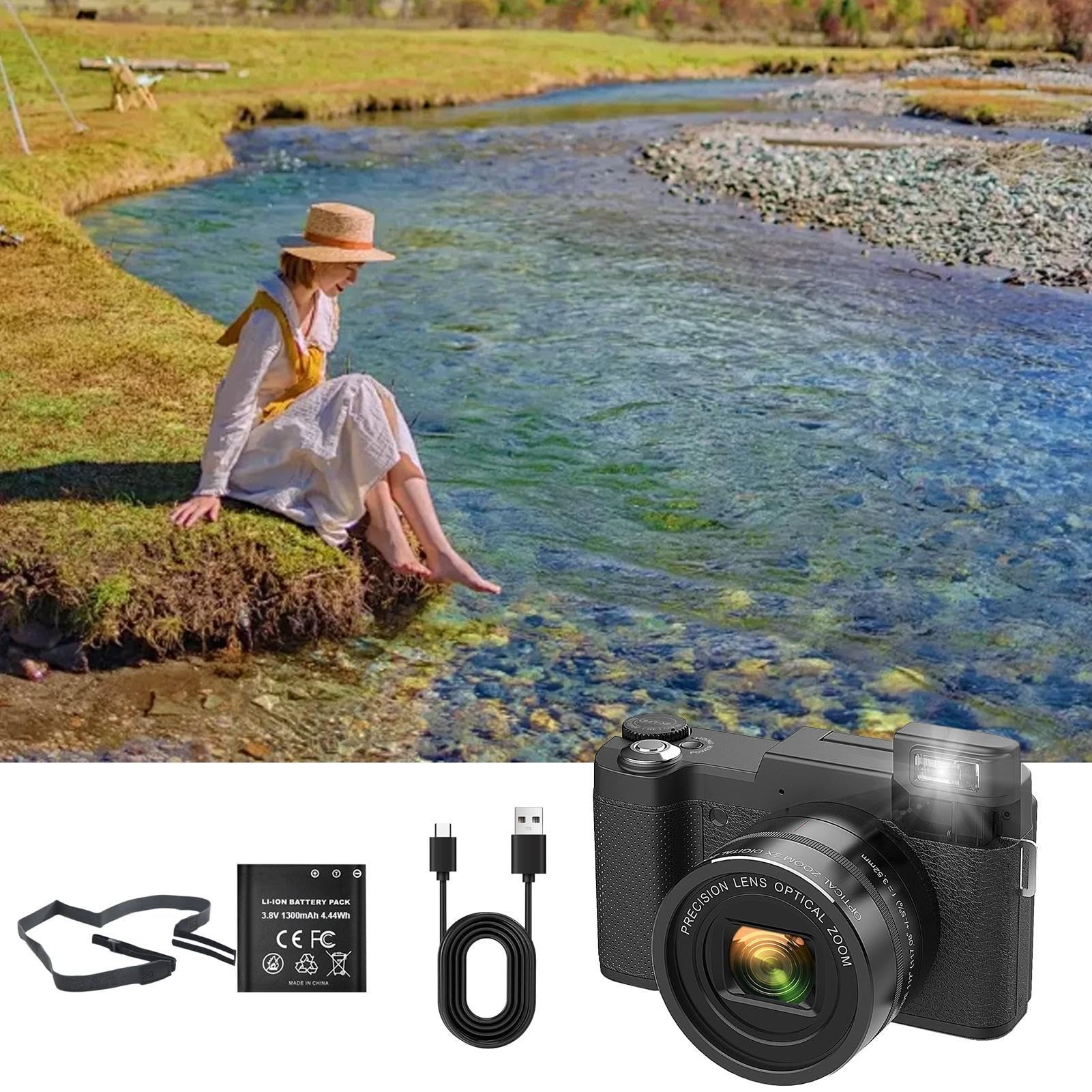 Amazon | 4Kデジタルカメラ、40倍光学ズームカメラ、48メガピクセル