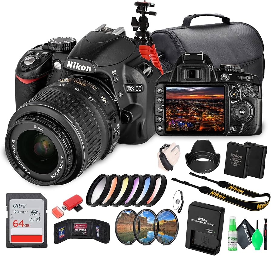 Amazon.com : Nikon D3100 DSLR Camera Kit with 18-55mm VR Lens