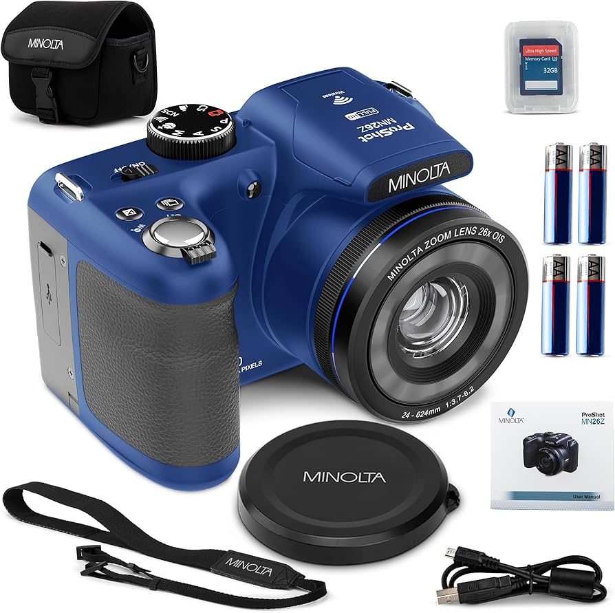 Amazon.com : Minolta ProShot 20MP Camera – 26x Optical Zoom Lens