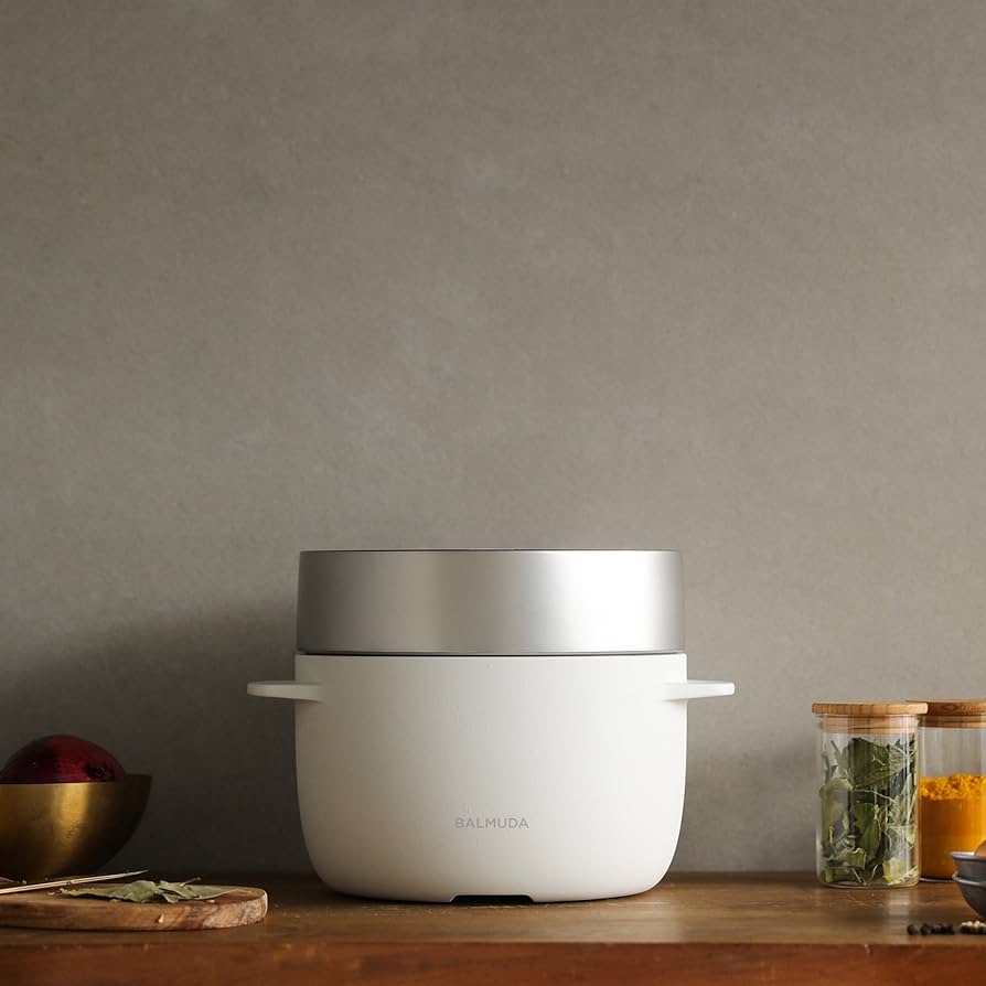Amazon | バルミューダ ザ ゴハン 3合炊き電気炊飯器 BALMUDA The