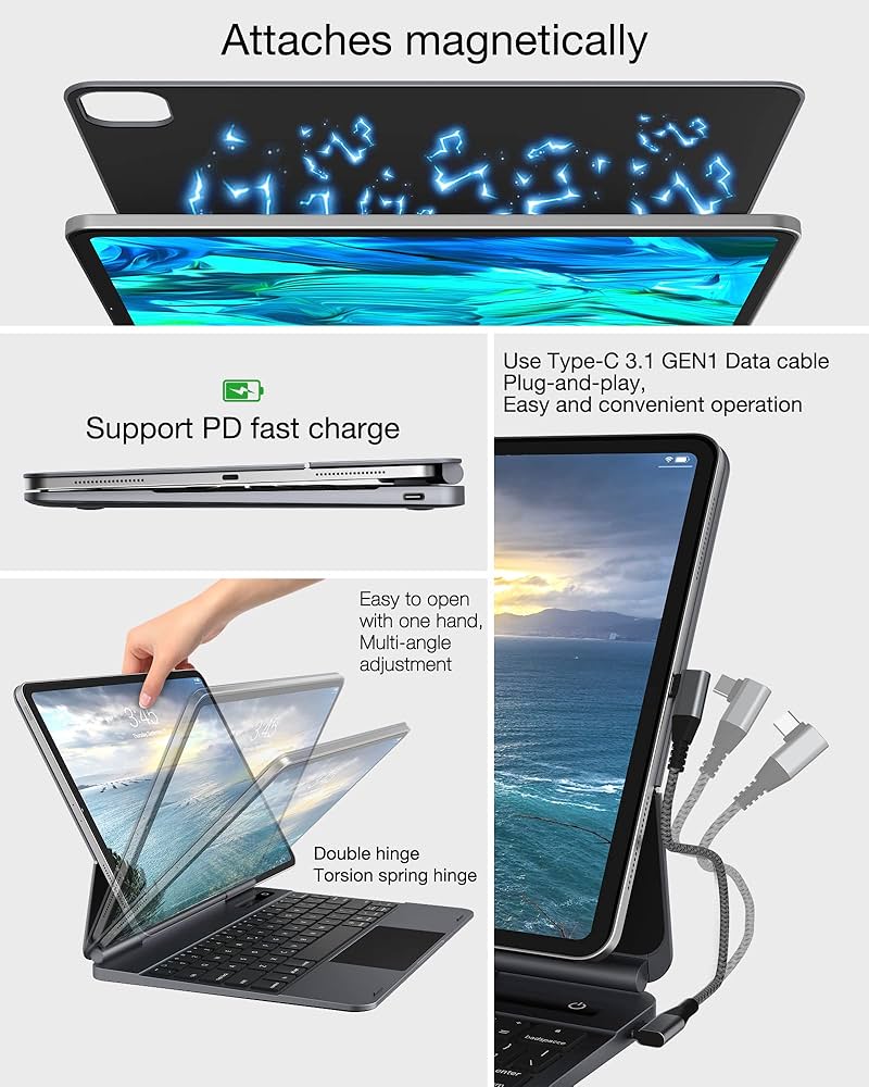 Amazon.co.jp: doqo キーボードケース iPad Air 10.9インチ 5th/4th