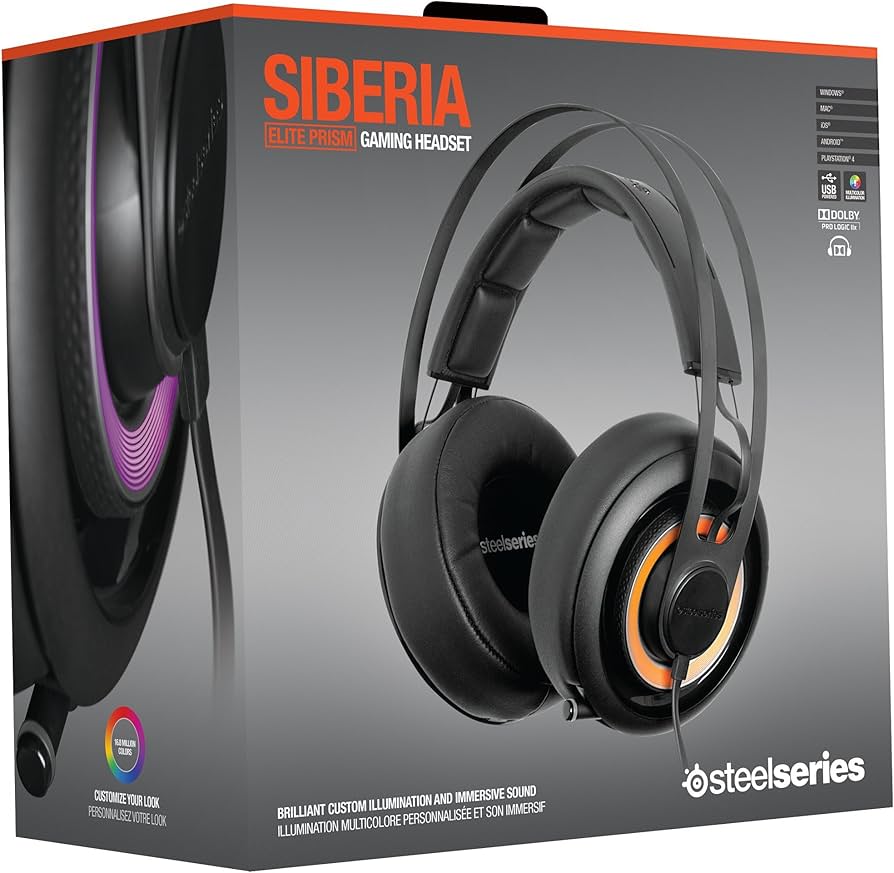 Amazon.co.jp: SteelSeries Siberia Elite Prism Black ゲーミング