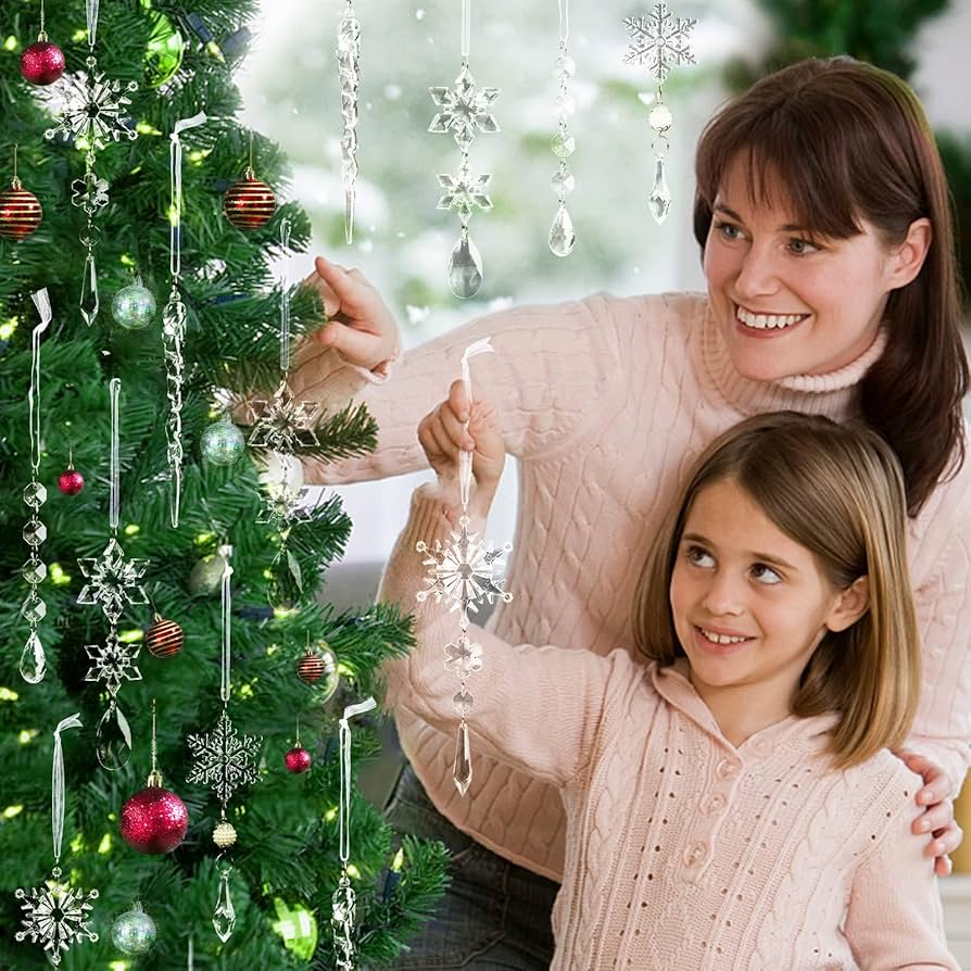 Amazon.co.jp: クリスマスツリーデコレーションクリスタルオーナメント