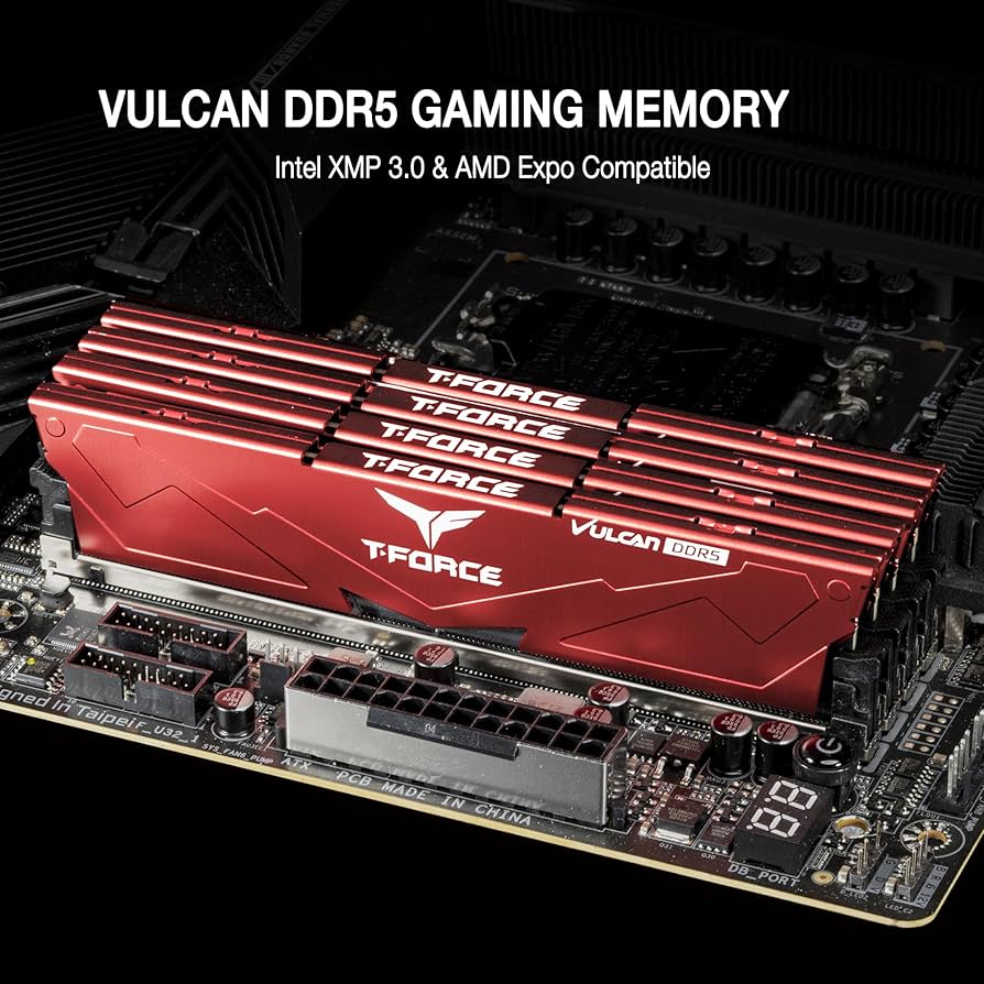 Amazon.co.jp: TEAMGROUP T-Force Vulcan DDR5 32GB (2x16GB) 6000MHz