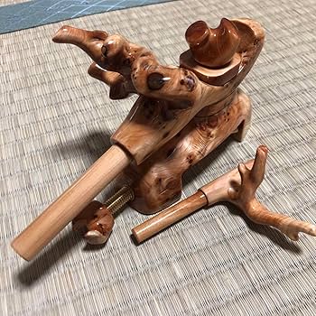 Amazon | ヘラブナ万力 天然木崖柏（特選ヒノキ） 弓万力 袋竿枕付き