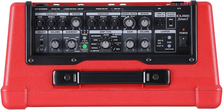Amazon | BOSS ボス ステレオアンプ CUBE Street II RD/CUBE-ST2-R