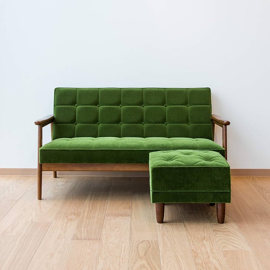 Amazon｜【カリモク60】 Kチェア ソファ 2人掛け モケットグリーン