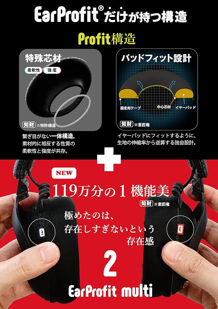 Amazon | EarProfit multi 2 新開発 イヤーパッドカバー ヘッドホン