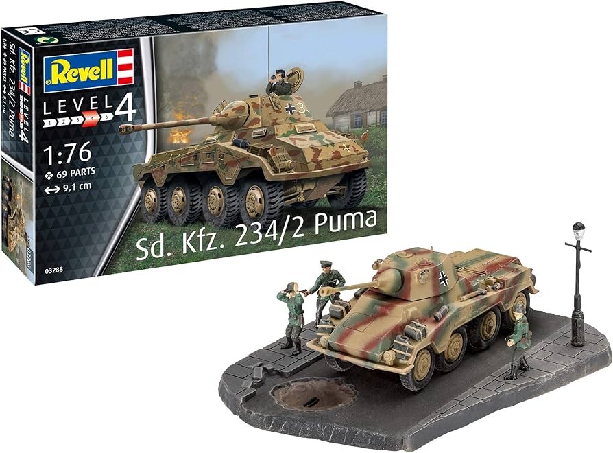 Amazon.com: Revell 1:76 Sd.Kfz. 234/2 'Puma' : Arts, Crafts & Sewing