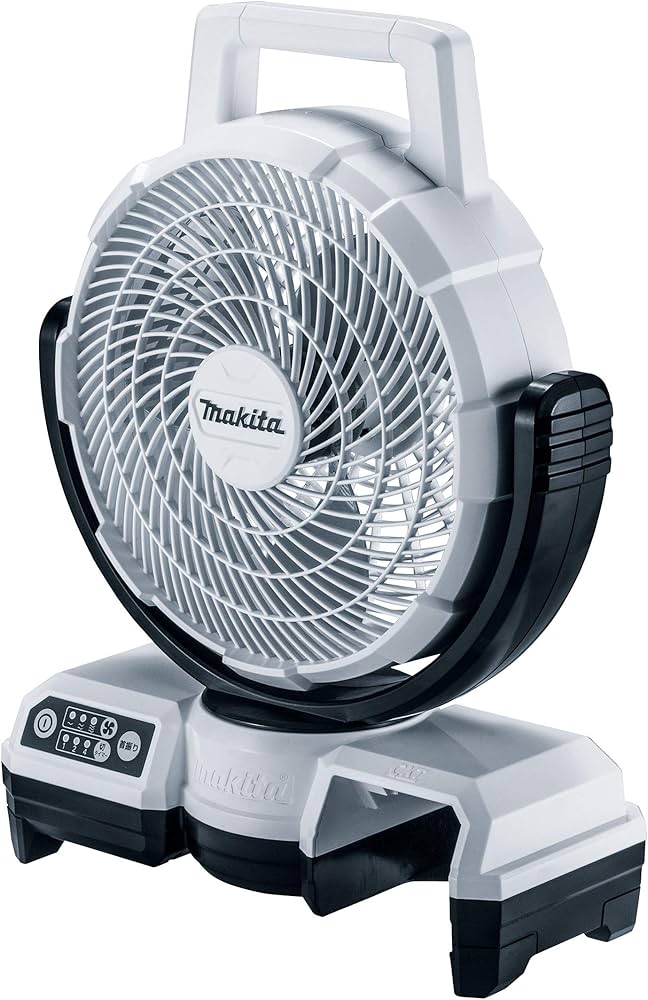 Amazon.co.jp: マキタ 充電式ファン羽根径23.5cm白(10.8V) ACアダプタ