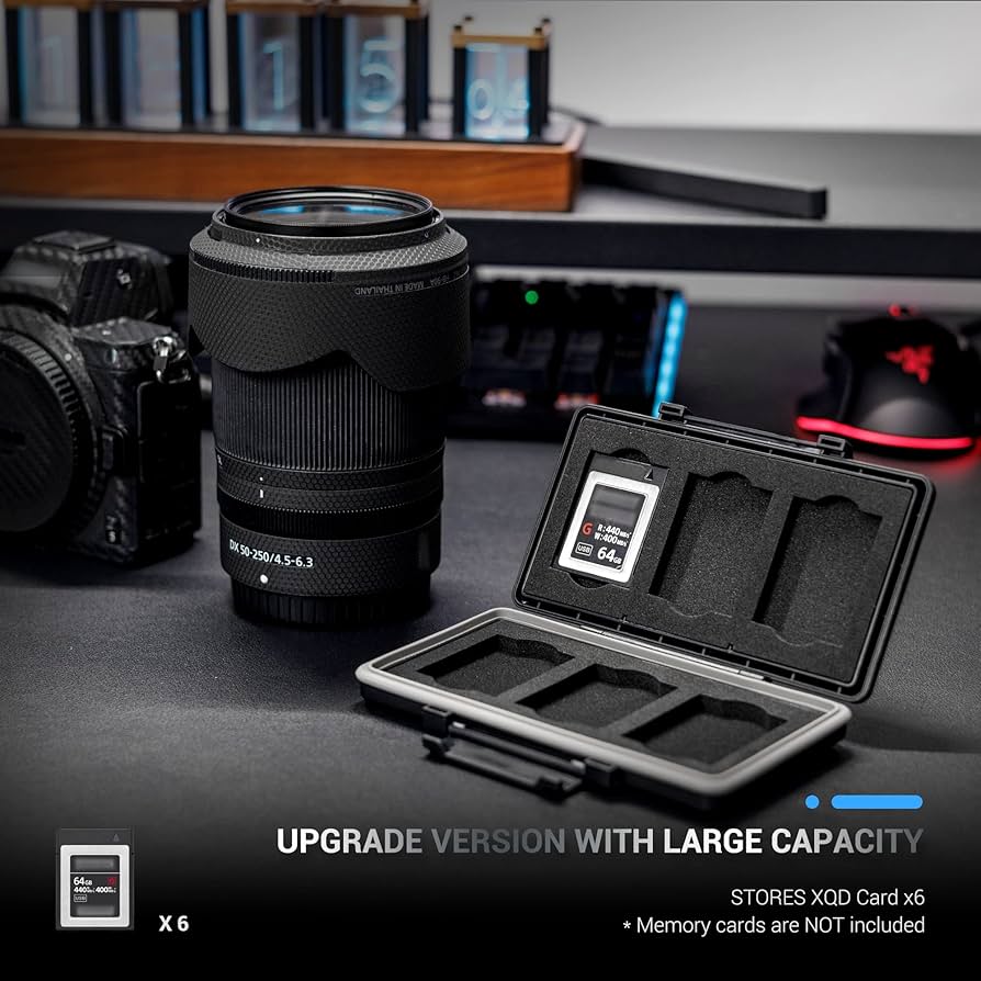 Amazon.co.jp: XQD Cfexpress タイプBカードホルダー 防水 6カード