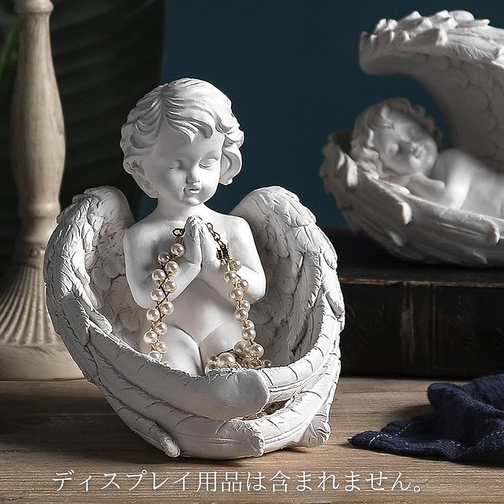 Amazon.co.jp: 天使の羽の皿 鍵置き 小物入れ エンジェル アクセサリー