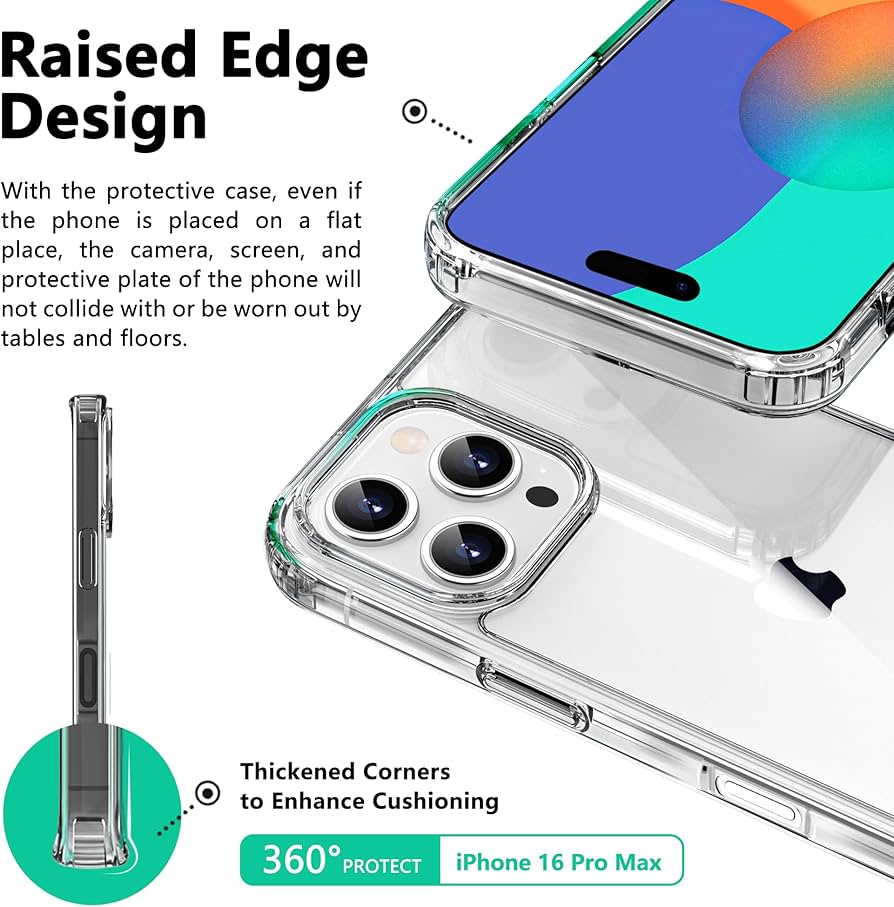 Amazon.co.jp: ONES iPhone 16ProMax 用 ケース ハード・クリア 【米軍