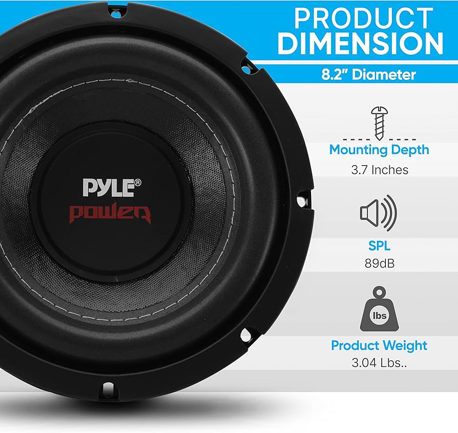 Amazon.co.jp: 【Pyle 口径20cm サブウーファー スピーカー】 最大出力