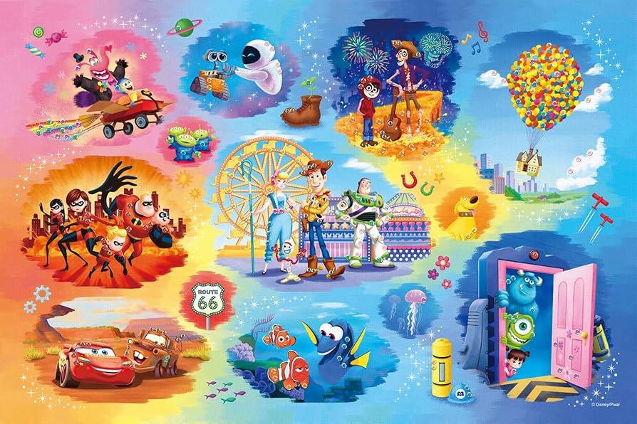 Amazon.com: Epoch Disney Pixar Collection 1000 Piece Jigsaw Puzzle