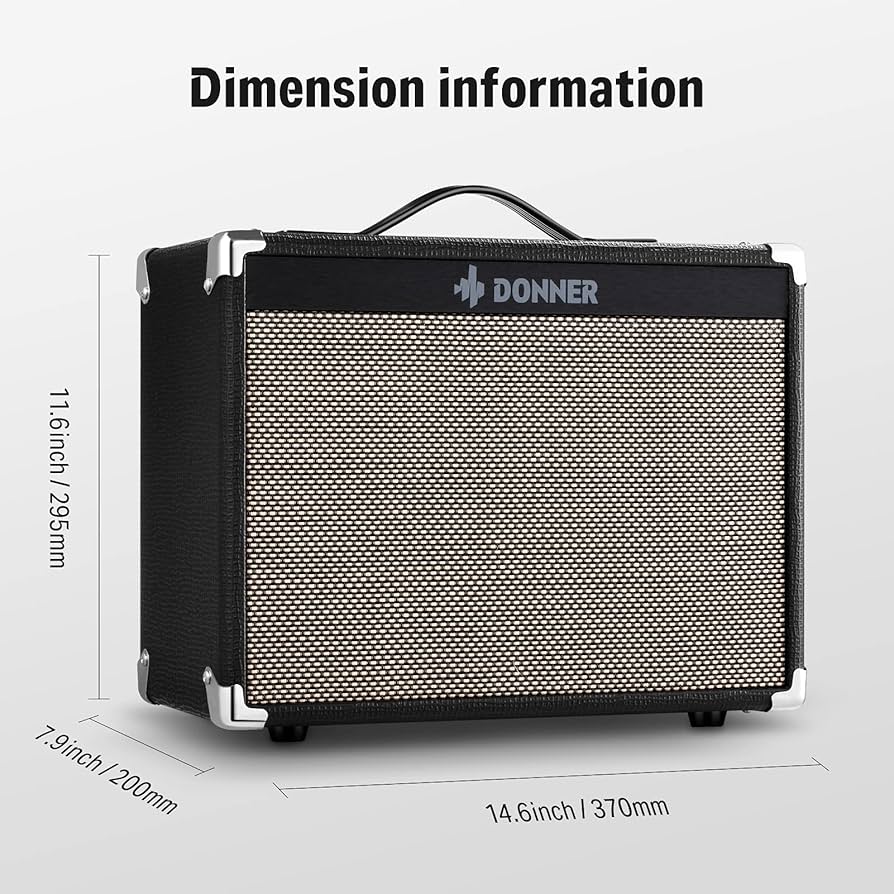 Amazon.co.jp: Donner ギターアンプ 20W クリーンとドライブ2