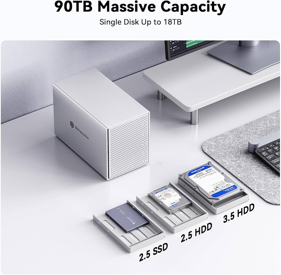 Amazon.co.jp: Yottamaster (5Bay) HDDケース 3.5インチ USB3.0接続