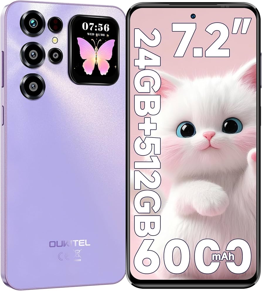 Amazon | OUKITEL C68 PLUS SIMフリー スマートフォン 本体 24GB+512GB