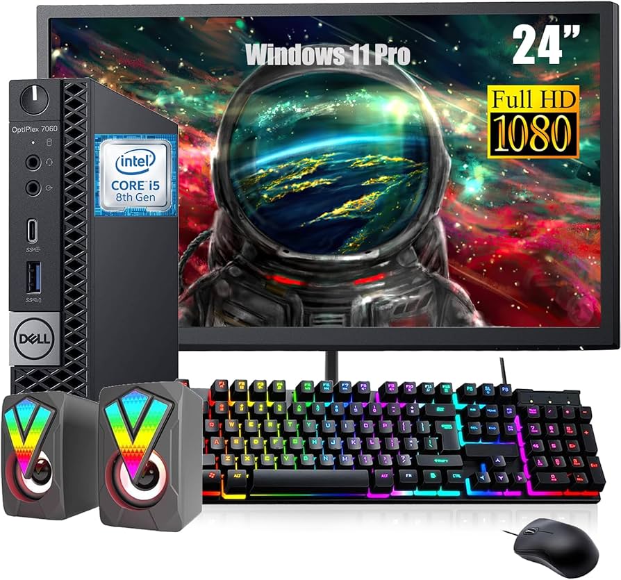Amazon.com: Dell OptiPlex 7060 Mini Desktop Computer with 24