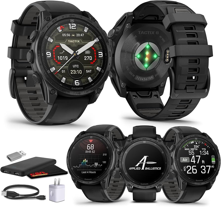 Amazon.com: Garmin Tactix 8 47mm AMOLED Display Smart Watch, Built