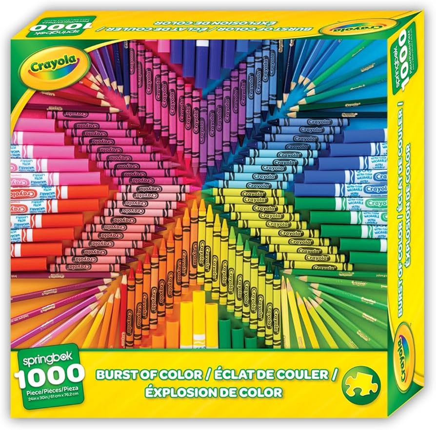 Amazon.com: Springbok Crayola Burst of Color 1000 Piece Jigsaw