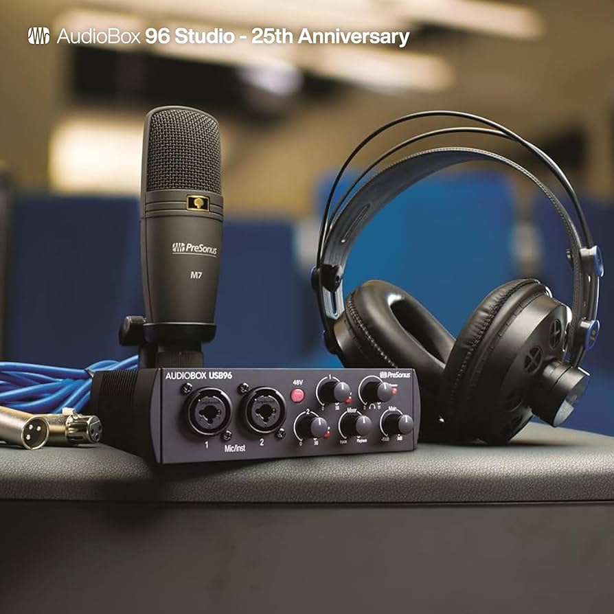 Amazon.com: PreSonus AudioBox USB 96 Studio Recording Package with