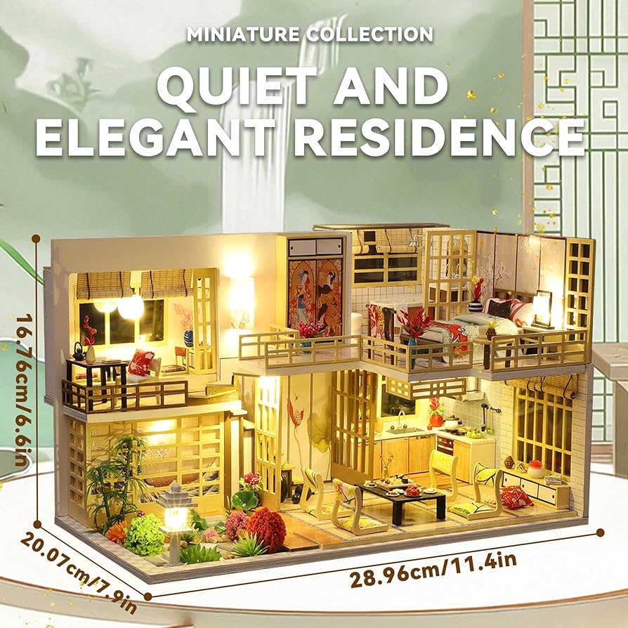 Amazon.com: Flever Dollhouse Miniature DIY House Kit with Japanese