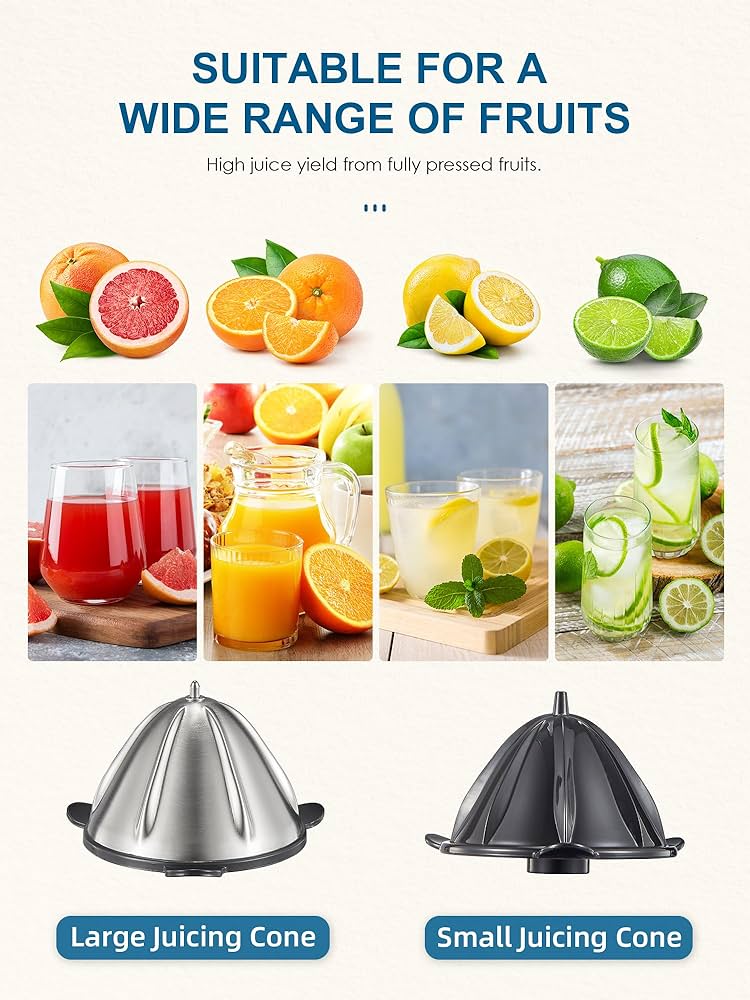 Amazon.com: QCen Electric Citrus Juicer Squeezer, Electric Juicer