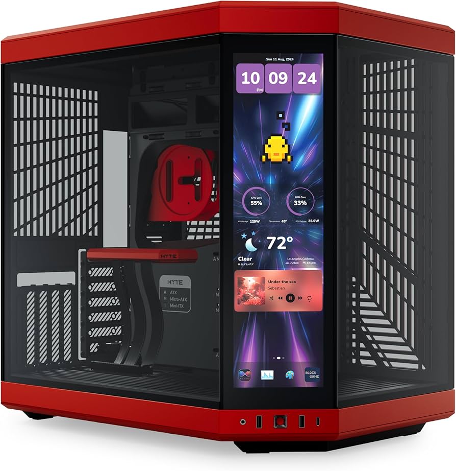 Amazon.com: Hyte Y70 Touch Infinite Dual Chamber ATX Mid Tower
