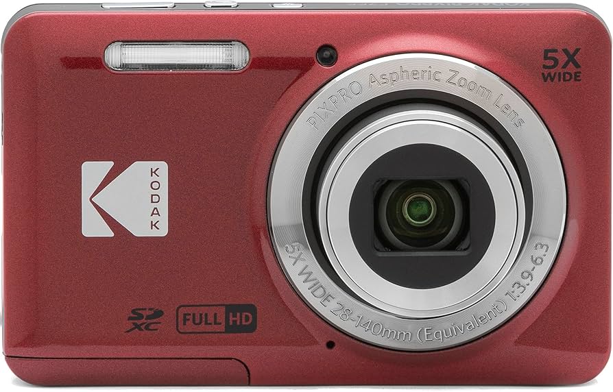 Amazon.com : Kodak PIXPRO FZ55 Red 16MP Digital Camera 5X Optical