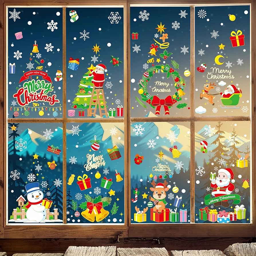 Amazon | 【Charming Club】ウォールステッカー クリスマス 飾り 静電