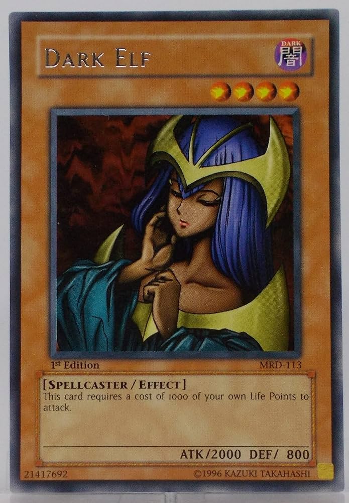 Amazon.co.jp: 遊戯王【アジア版】DARK ELF（ダーク・エルフ）／MRD