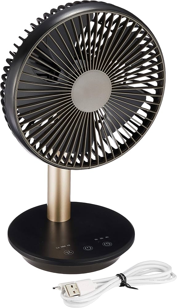 Amazon | スリーアップ 充電式スタンドデスクファン ブラック DF