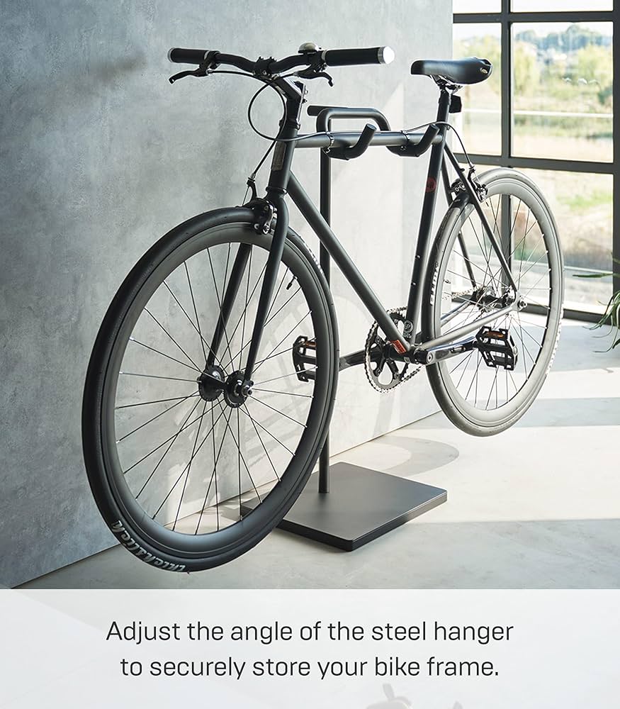 Amazon.co.jp: 山崎実業(Yamazaki) 自転車 スタンド ブラック W38×D33