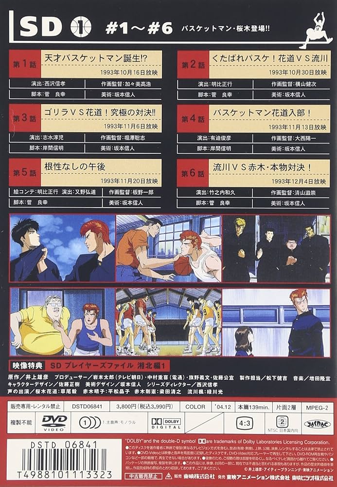 Amazon.co.jp: SLAM DUNK VOL.1 [DVD] : 草尾毅, 平松晶子, 梁田清之
