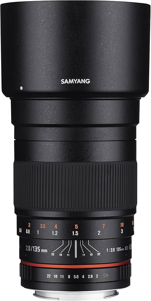 Amazon.com : Samyang 135mm f/2.0 ED UMC Telephoto Lens for Canon
