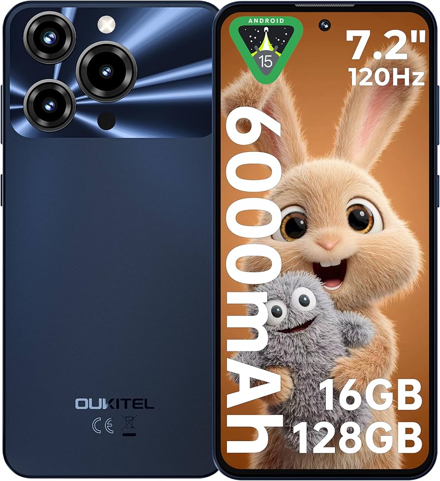 Amazon | [7.2 HD+ 大画面 SIMフリー スマホ 本体]OUKITEL C69 6000mAh
