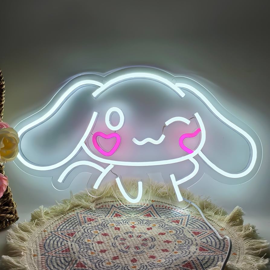 Amazon.co.jp: シナモロールアニメネオンサイン壁装飾シナモロールLED
