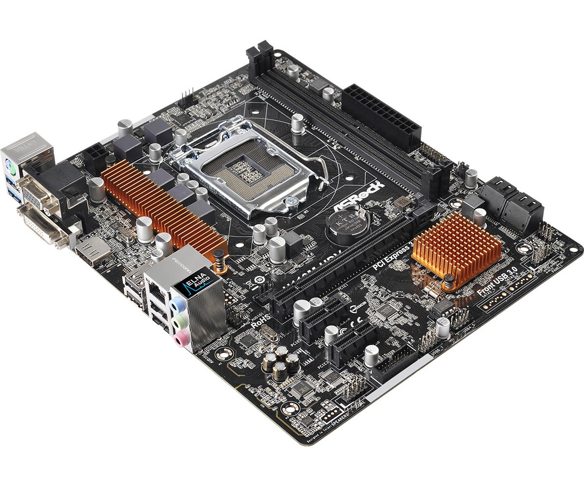 Amazon | ASRock Intel H110チップセット搭載 MicroATXマザーボード