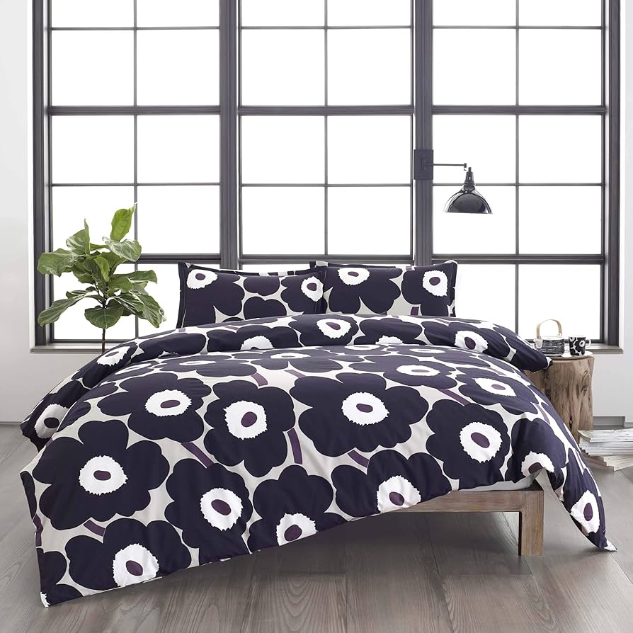 Amazon｜Marimekko - クイーン布団カバーセット コットン寝具 お揃いの