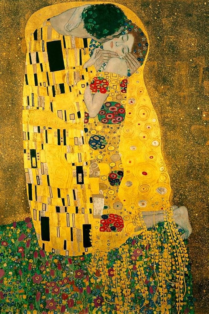 Amazon.com: Gustav Klimt The Kiss Painting Great Office and Home