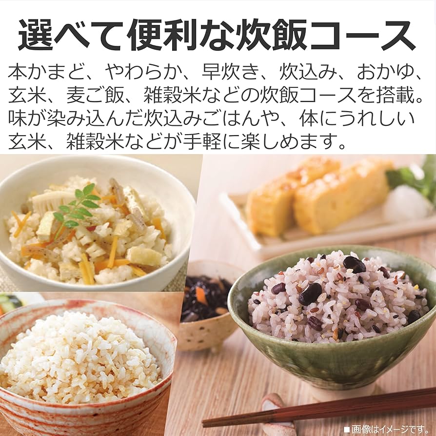 Amazon | TOSHIBA(東芝) 炊飯器 5.5合 RC-10HR(W) ホワイト IH rice