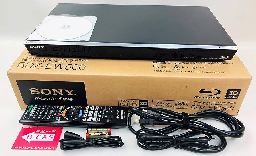 Amazon | SONY 500GB 2チューナー ブルーレイレコーダー BDZ-EW500