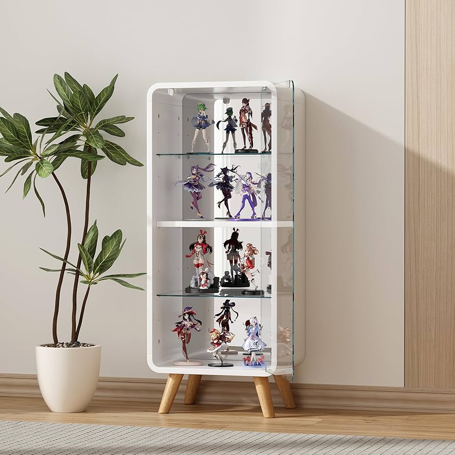 Amazon.co.jp: コレクションケース フィギュアケース 4段 高さ調節可能