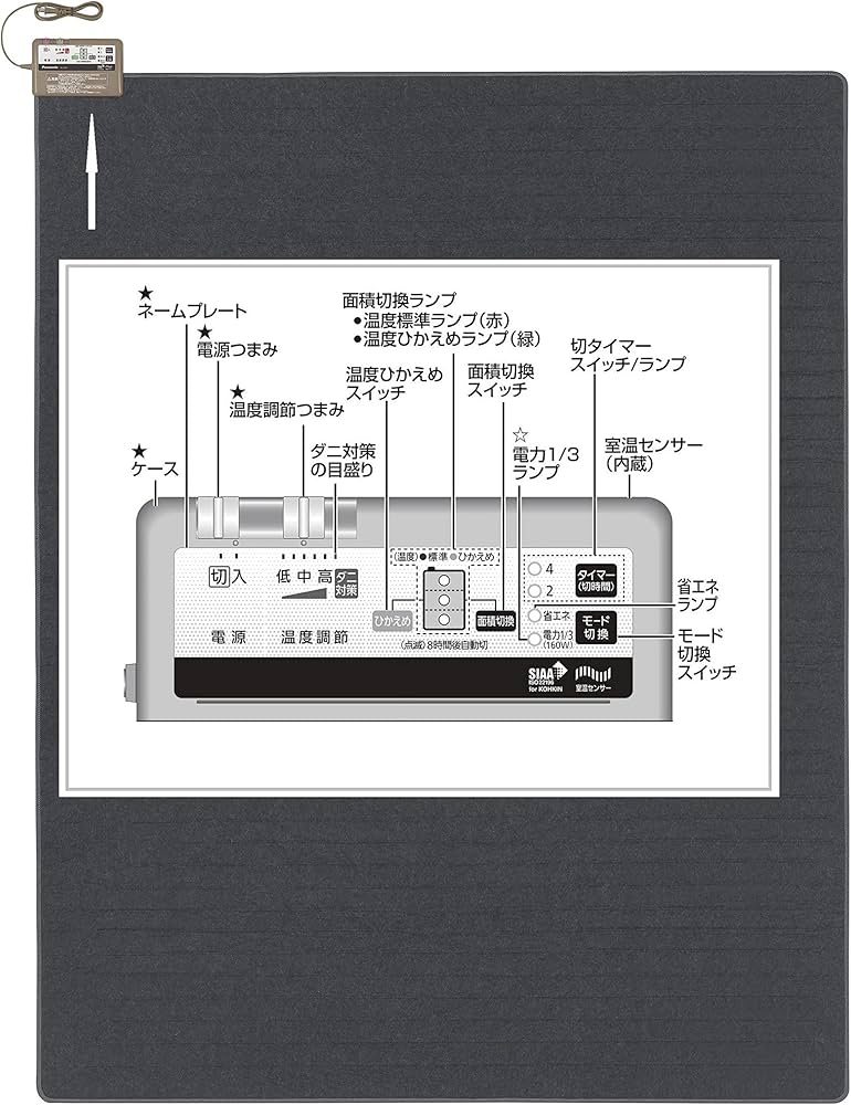 Amazon | パナソニック ホットカーペット 着せ替えカバー付きセット