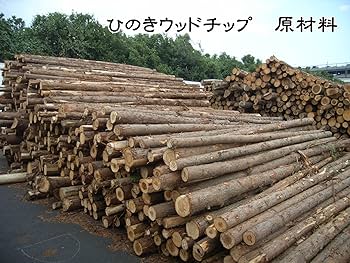 Amazon.co.jp: ひのきウッドチップ 天然木100％ 50L入り×2袋