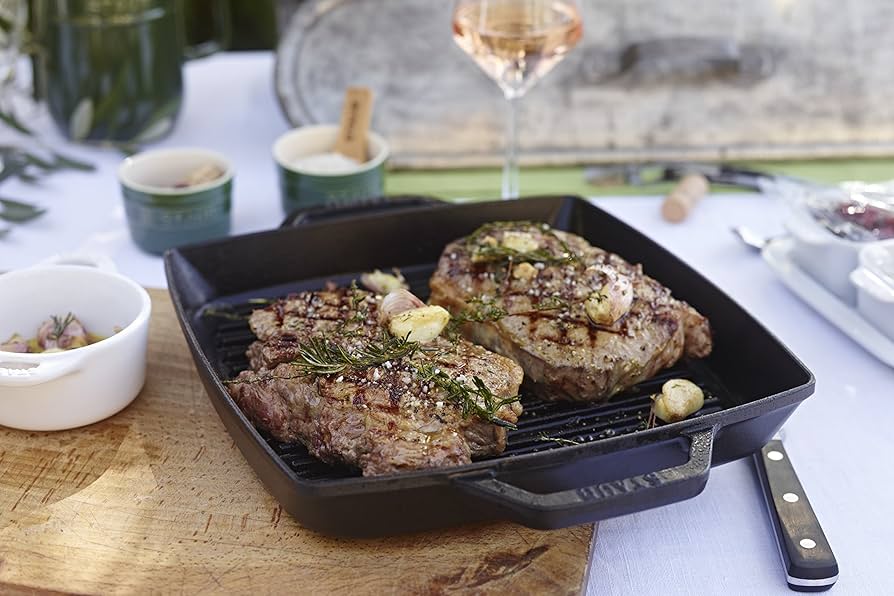 Amazon｜staub ストウブ 「 ピュアグリル スクエア ブラック 23cm