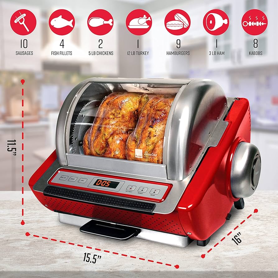 Amazon.com: Ronco Showtime EZ-Store Large Capacity Rotisserie