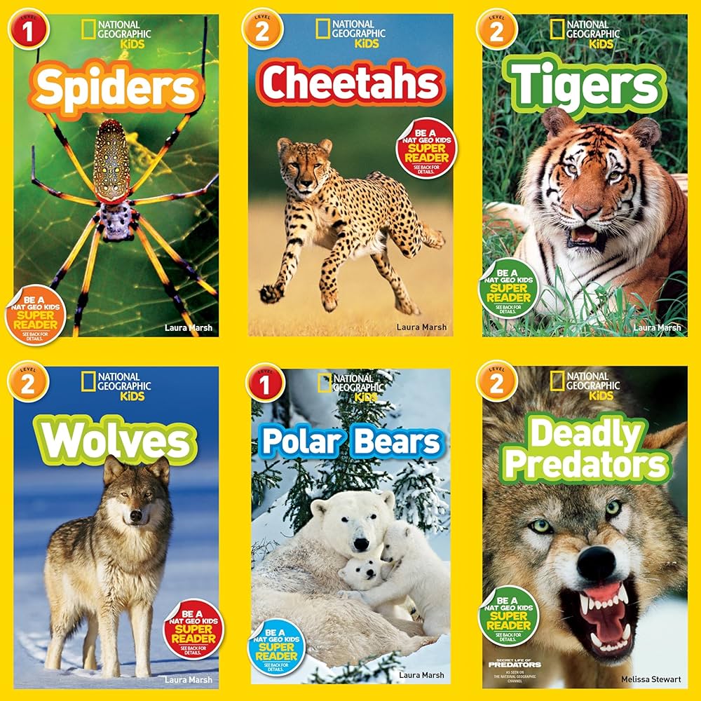National Geographic Readers Tigers, Cheetahs, Polar Bears, Wolves